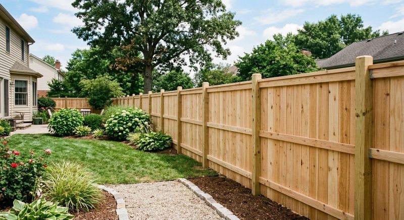 Wood Fence Installation project example