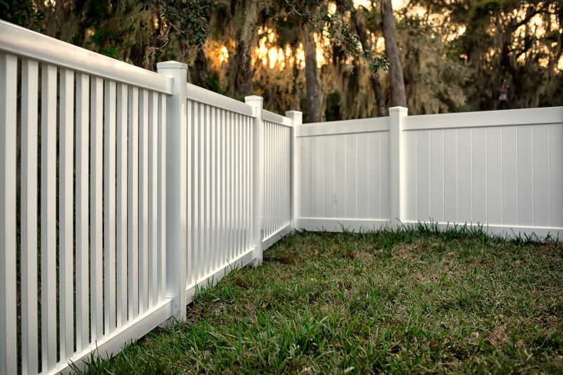 White Pvc Fence Installation